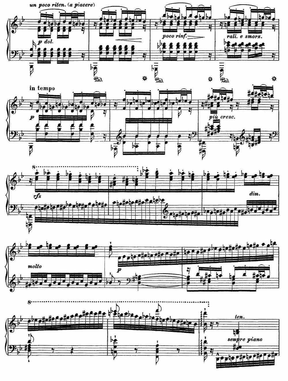 12首超级技巧练习曲：Feux Follets（鬼火） 钢琴乐谱_第8张