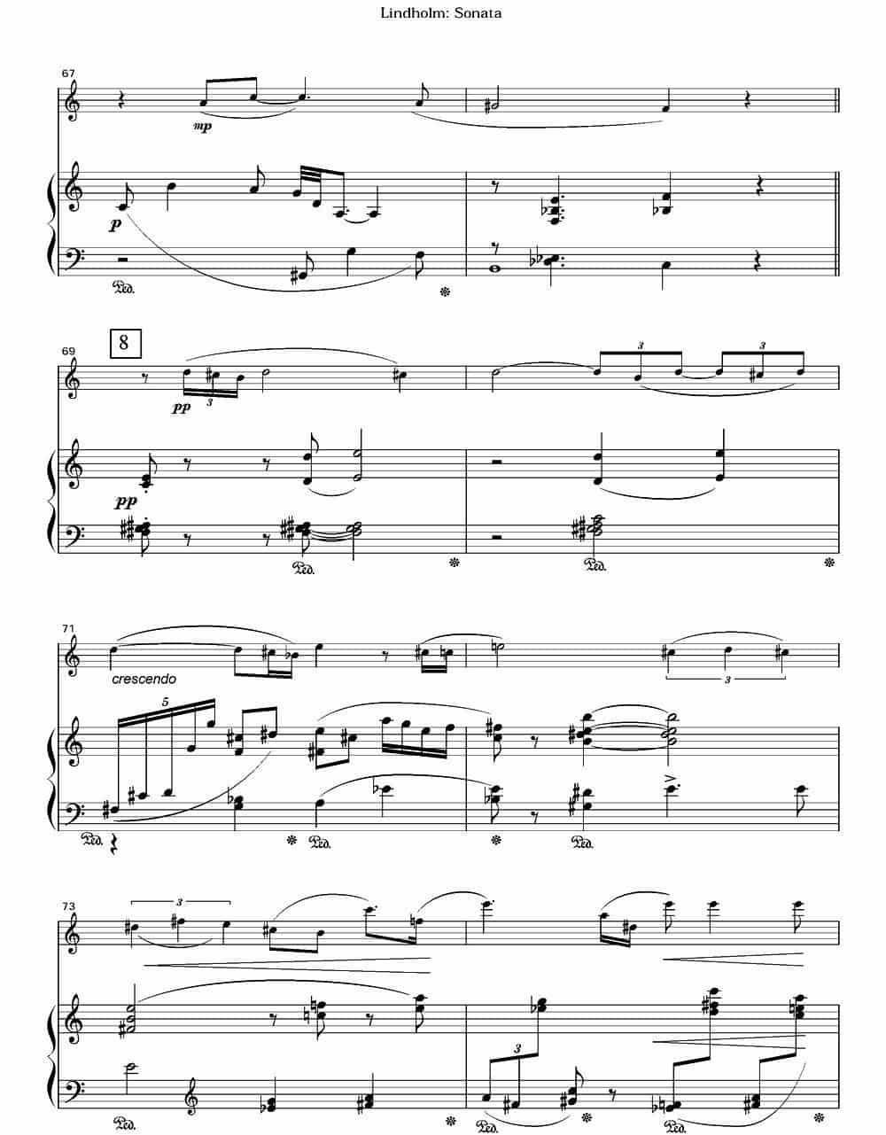 Sonata（长笛+钢琴） 长笛乐谱_第9张