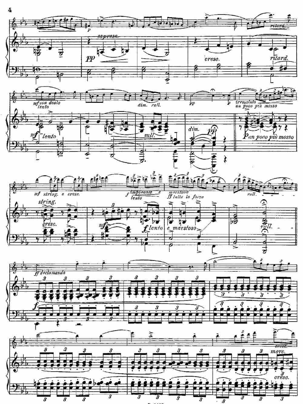 Legende（Op.55 No.5）（长笛+钢琴伴奏） 长笛乐谱_第2张