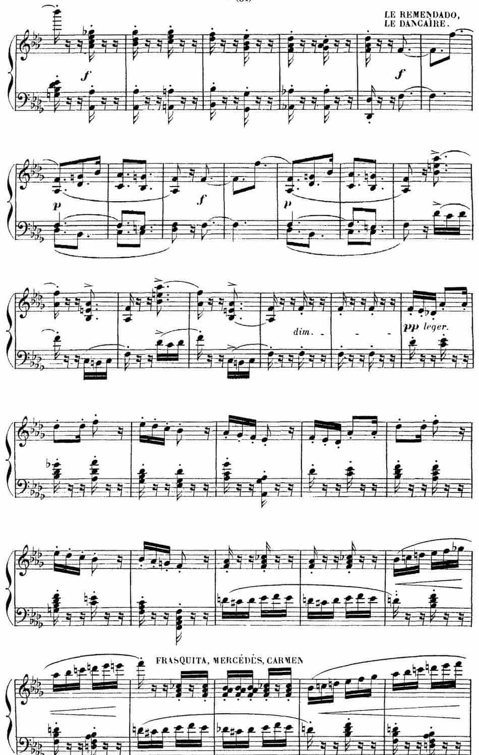 Carmen for Solo Piano（卡门全剧钢琴独奏版）（No.15） 钢琴乐谱_第2张