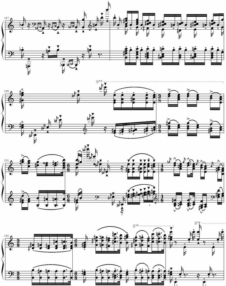 钟声大幻想曲（Grand Fantasia de Bravoure） 钢琴乐谱_第13张