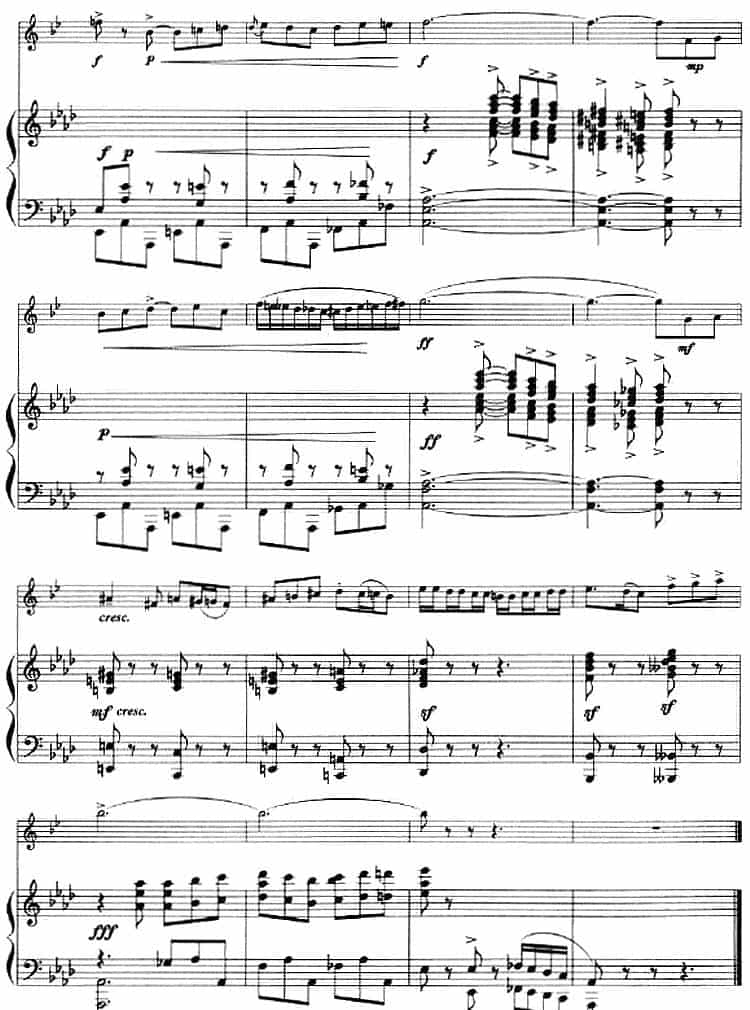 诙谐曲（小号+钢琴伴奏） 铜管乐器谱_第6张