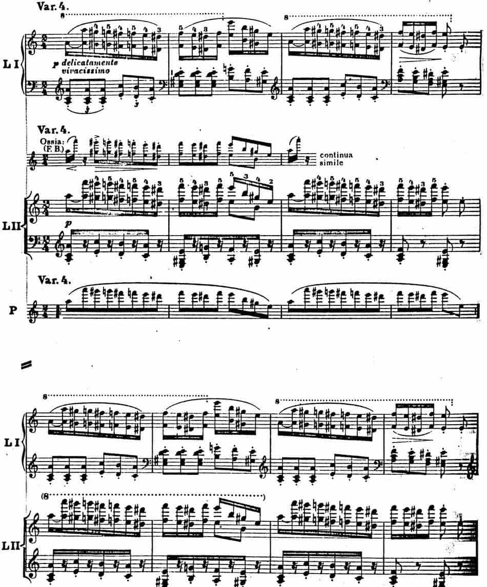 6首帕格尼尼大练习曲（Thema mit Variationen Etude Nr.6） 钢琴乐谱_第10张