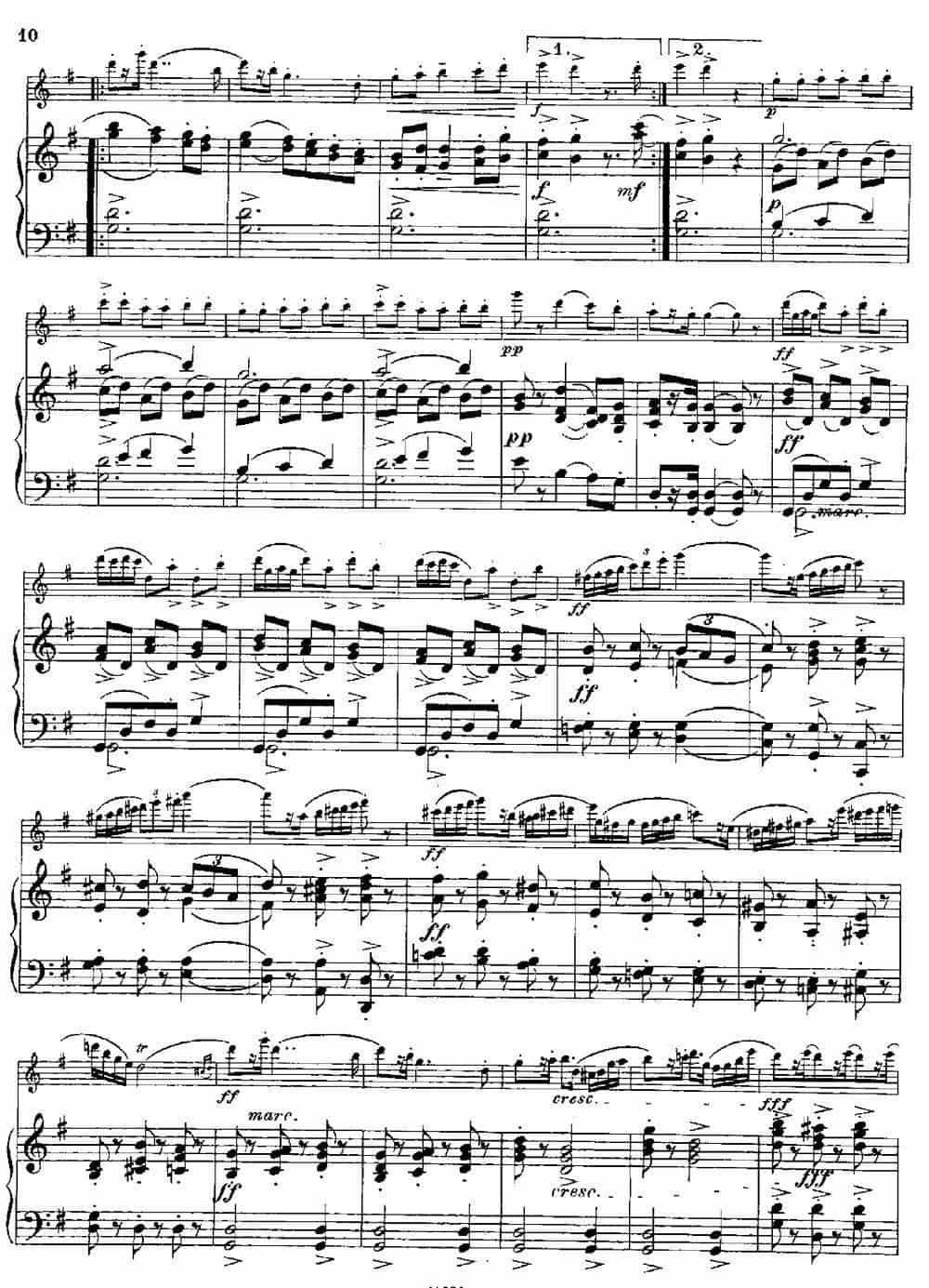 Fantaisies nationales. Suedois.（Op.59 No.4）（长笛+钢琴伴奏） 长笛乐谱_第8张