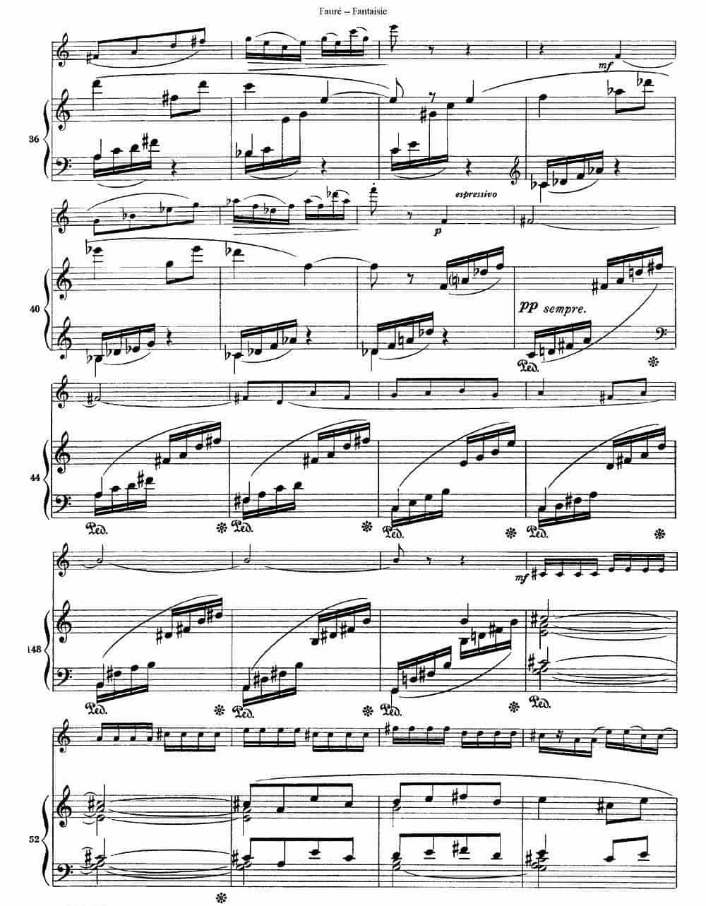 Fantaisie Op.79（幻想曲 作品79号）（长笛+钢琴伴奏） 长笛乐谱_第8张
