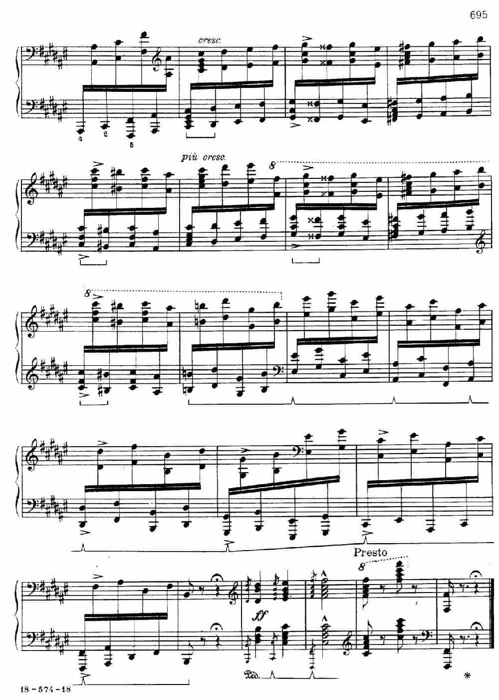 19 Rhapsodies Hongroises S.244 No.2(19首匈牙利狂想曲·第2首) 钢琴乐谱_第18张