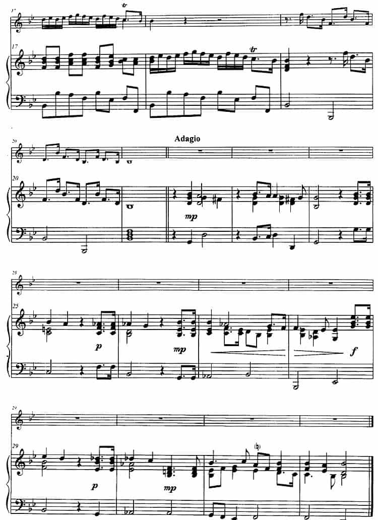 第二奏鸣曲（小号+钢琴伴奏） 铜管乐器谱_第2张