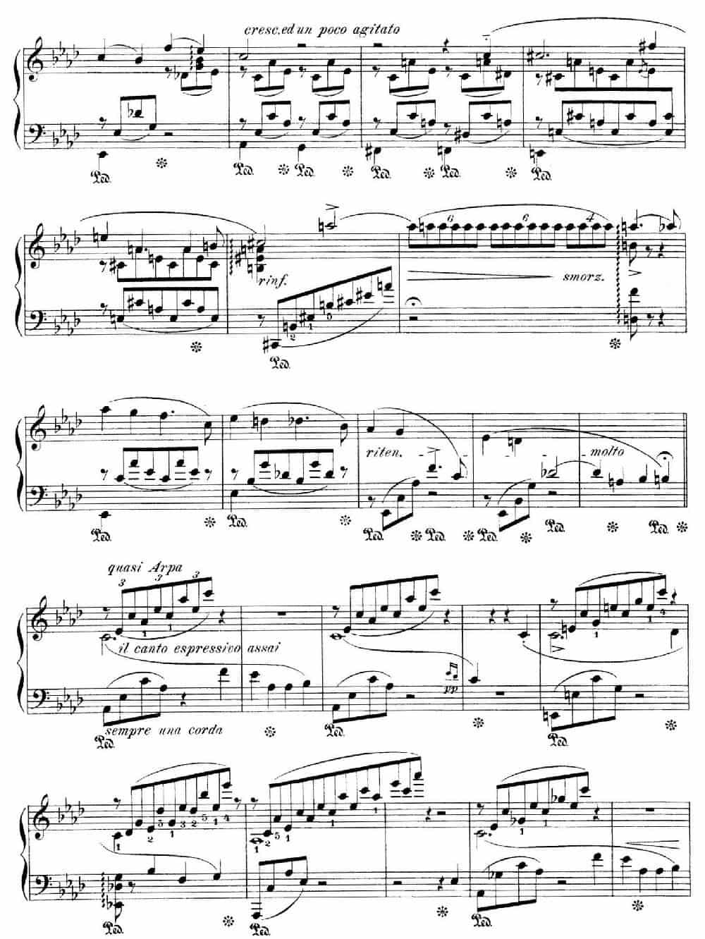 Notturnos S.541（3首夜曲“爱之梦”·1） 钢琴乐谱_第3张