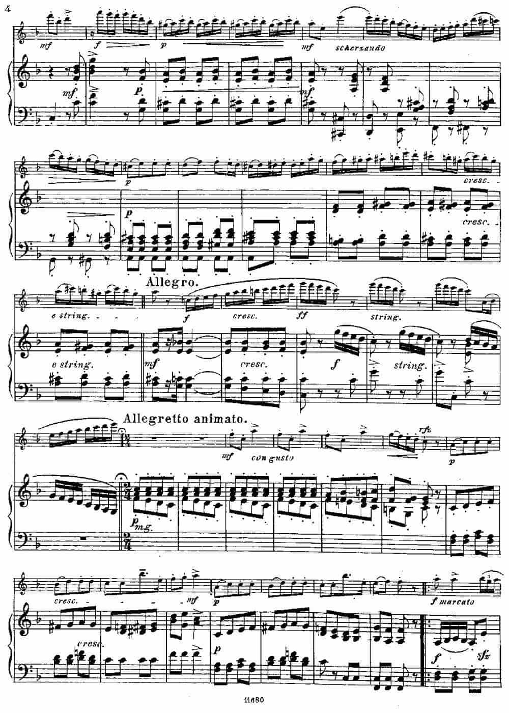 Fantaisies nationales.  Russe. （Op.59 No.3）（长笛+钢琴伴奏） 长笛乐谱_第3张