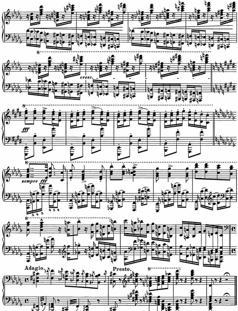 李斯特 匈牙利狂想曲CD Hungarian Rhapsodies S.244 No.12 钢琴乐谱_第14张