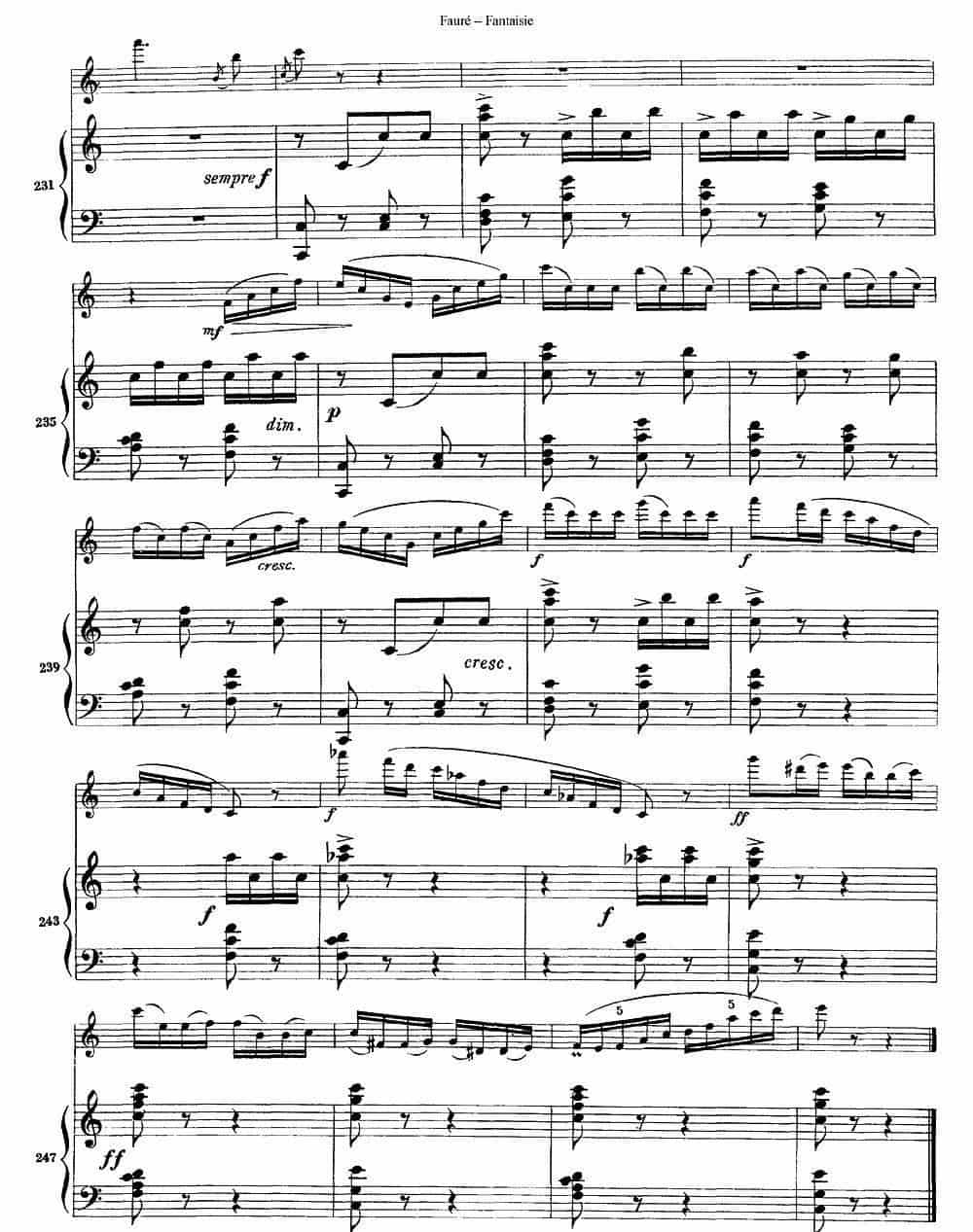 Fantaisie Op.79（幻想曲 作品79号）（长笛+钢琴伴奏） 长笛乐谱_第13张