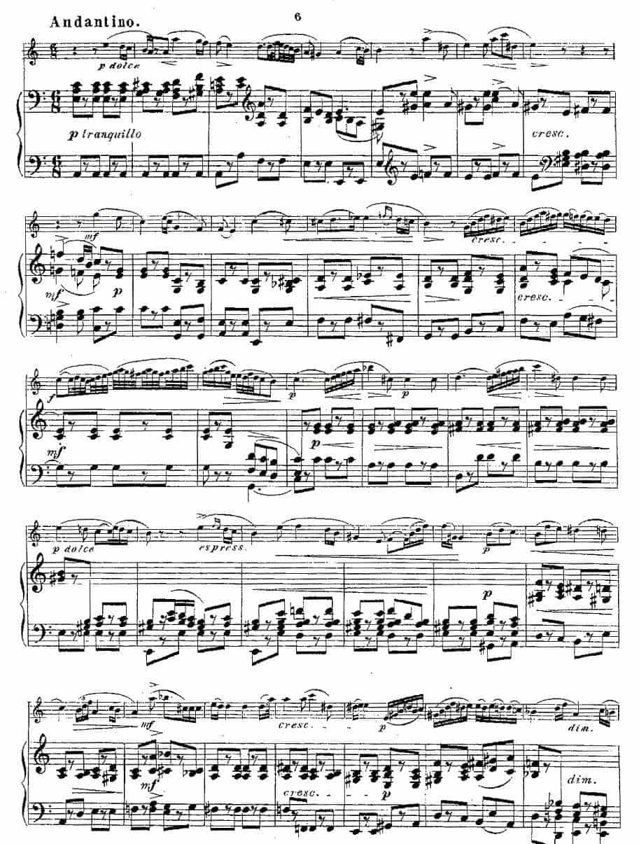 Opern-Transcriptionen.Op.45-8（长笛+钢琴伴奏） 长笛乐谱_第4张
