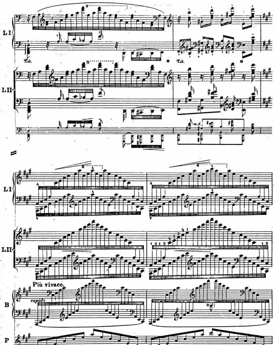 6首帕格尼尼大练习曲（Thema mit Variationen Etude Nr.6） 钢琴乐谱_第29张