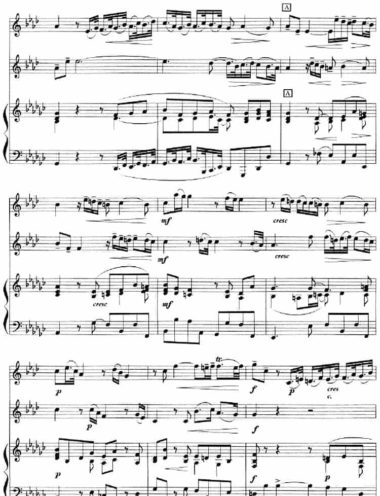 二重奏鸣曲（小号+钢琴伴奏） 铜管乐器谱_第2张