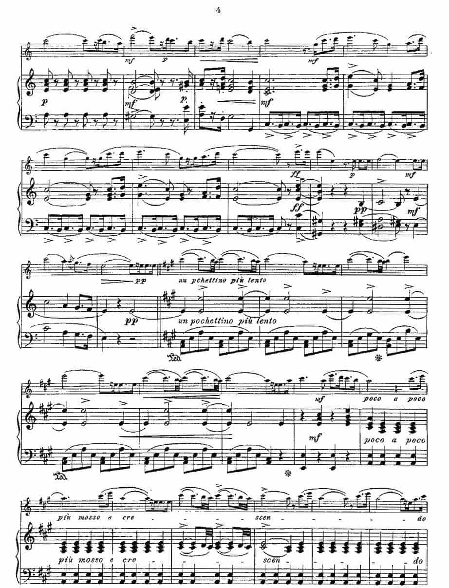 Opern-Transcriptionen.Op.45-3（长笛+钢琴伴奏） 长笛乐谱_第4张
