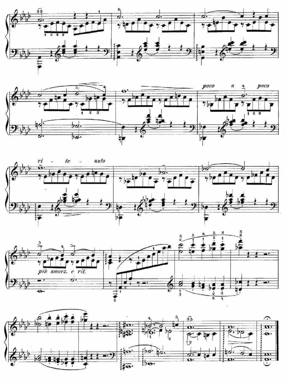 Notturnos S.541（3首夜曲“爱之梦”·3） 钢琴乐谱_第6张