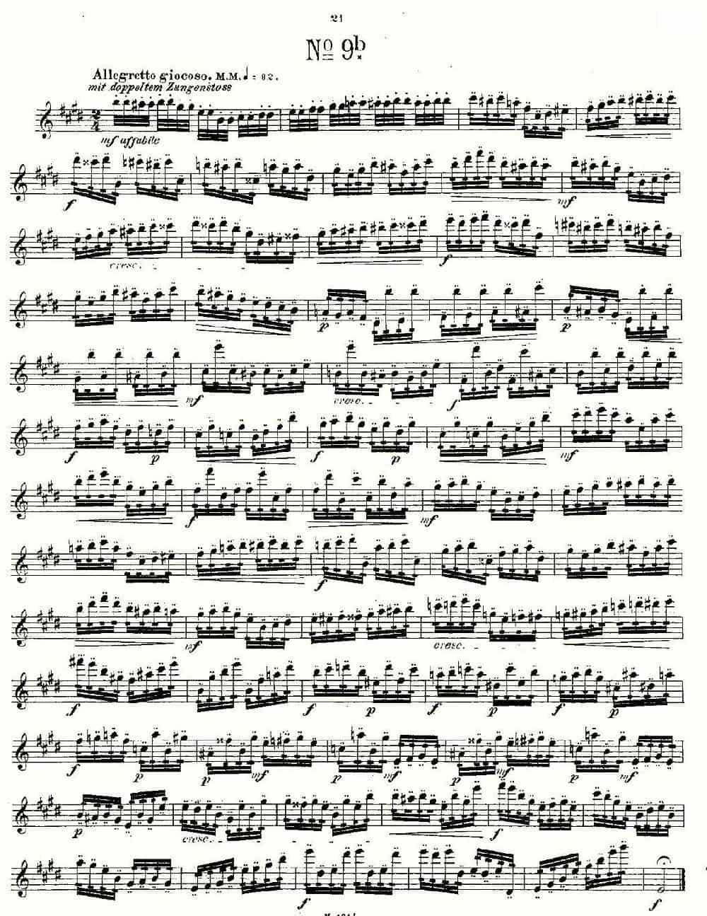 24首长笛练习曲 Op.15 之6—10 长笛乐谱_第9张
