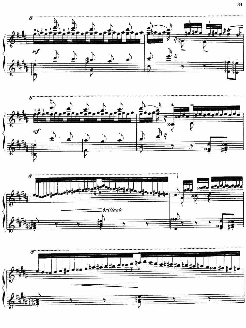 Paganini Etudes No.3 in G# （6首帕格尼尼大练习曲之Ⅲ） 钢琴乐谱_第7张