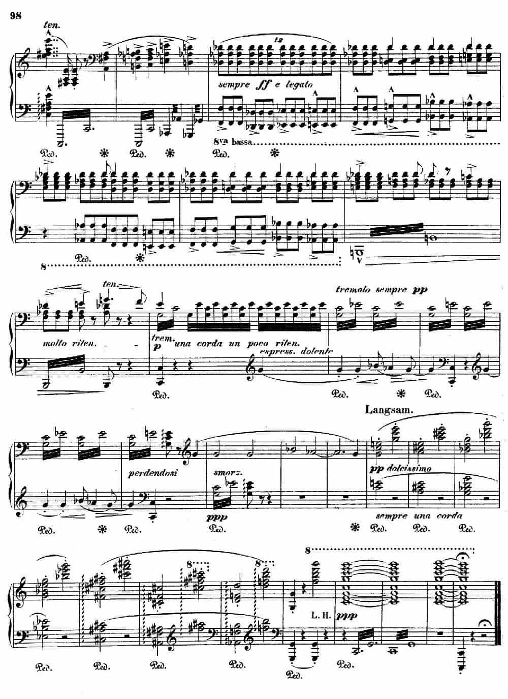 Orpheus S.98（第四交响诗）（钢琴独奏版） 钢琴乐谱_第9张