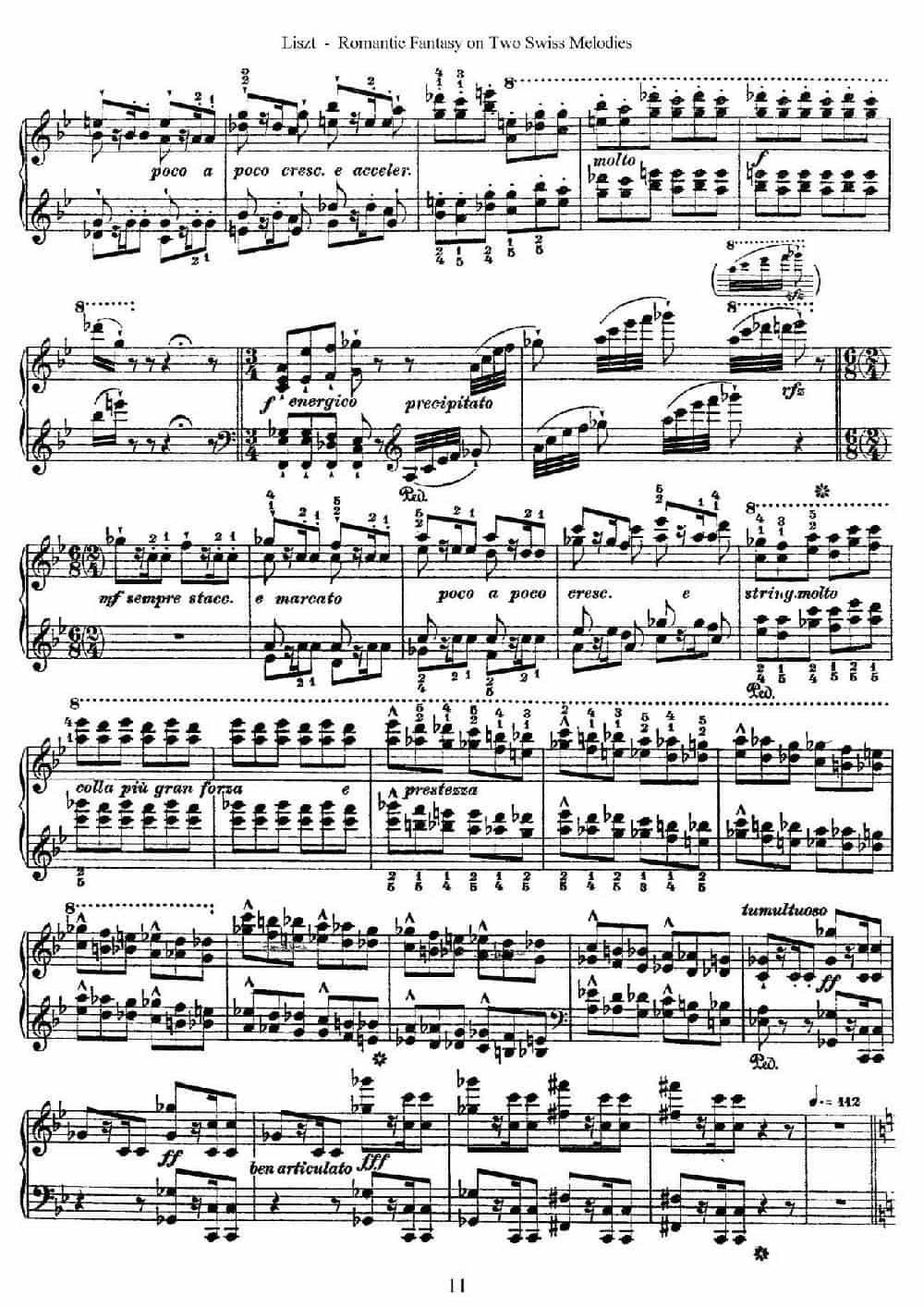 Romantic Fantasy on 2 Swiss Melodies Op.5(浪漫幻想曲) 钢琴乐谱_第11张