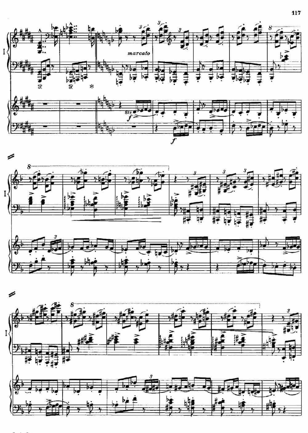 Danse Macabre.（双钢琴） 钢琴乐谱_第16张
