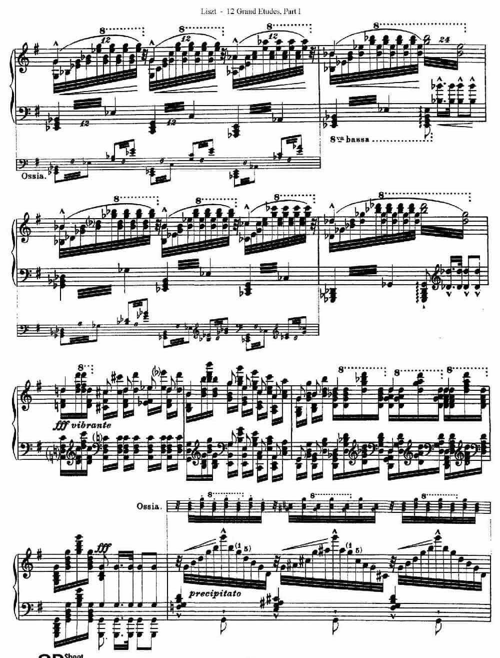 12 Grand Etudes S.137（12首华丽的练习曲·6） 钢琴乐谱_第8张