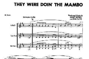 THEY WERE DOIN THE MAMBO 萨克斯乐谱