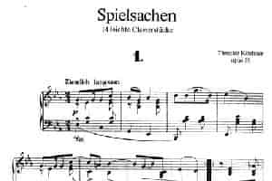 Spielsachen Op.35（玩具·1） 钢琴乐谱