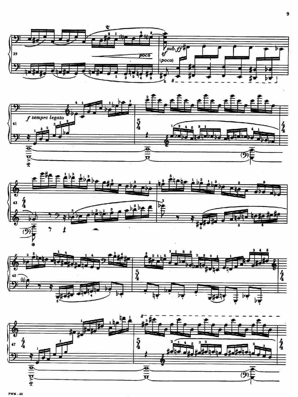 Two Studies（2首练习曲 1. 快板） 钢琴乐谱_第5张