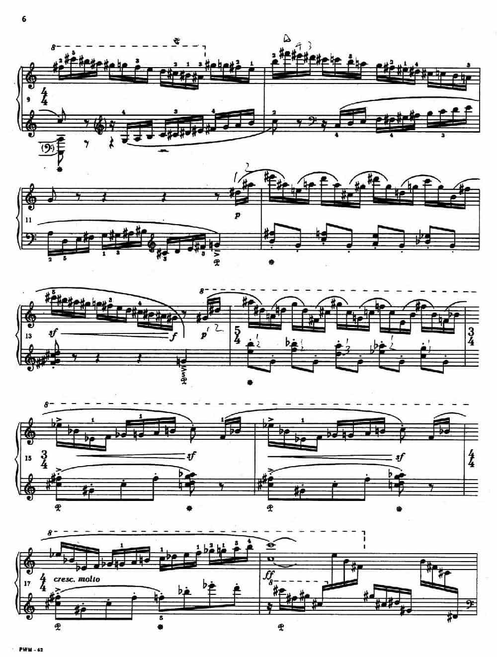 Two Studies（2首练习曲 1. 快板） 钢琴乐谱_第2张