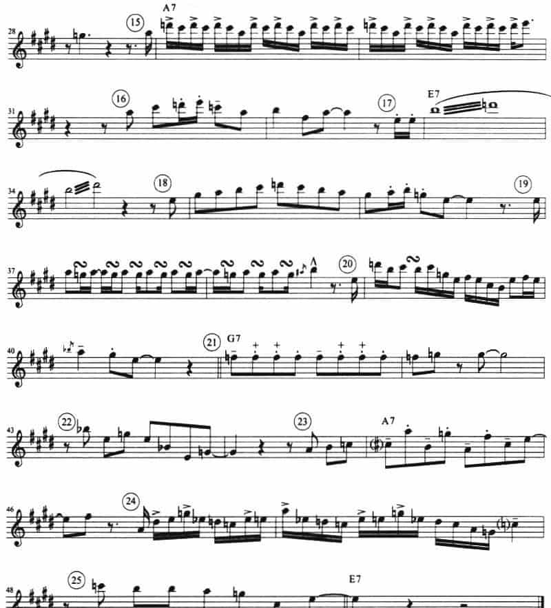 Eric Marienthal 24首即兴曲 萨克斯乐谱_第18张