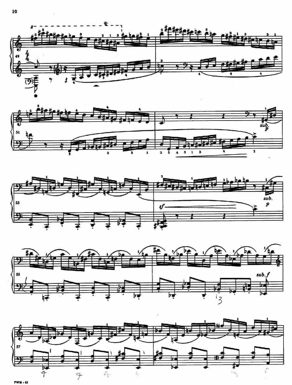 Two Studies（2首练习曲 1. 快板） 钢琴乐谱_第6张