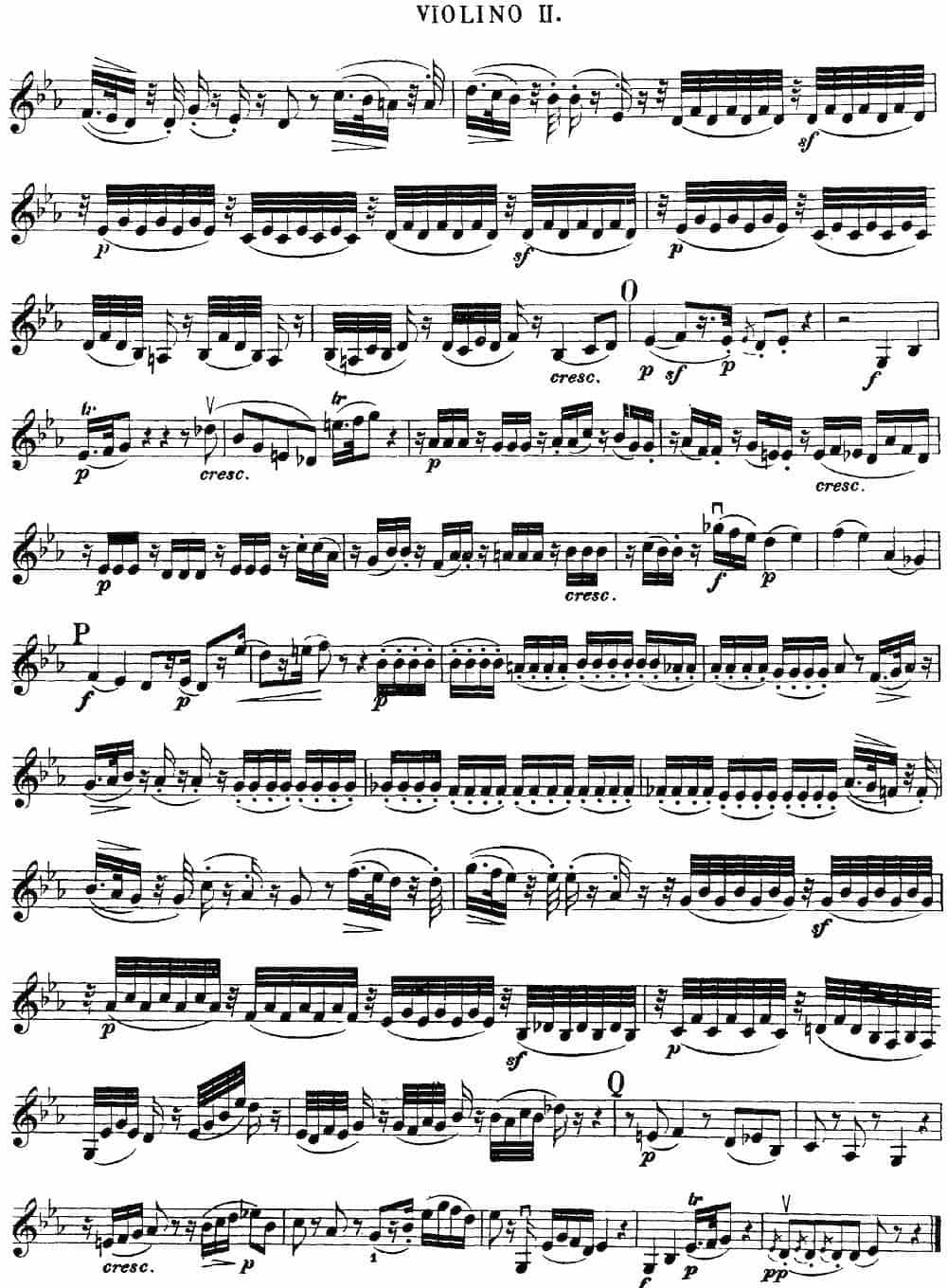 Mozart《Quartet No.17 in Bb Major,K.458》（Violin 2分谱） 提琴乐谱_第5张