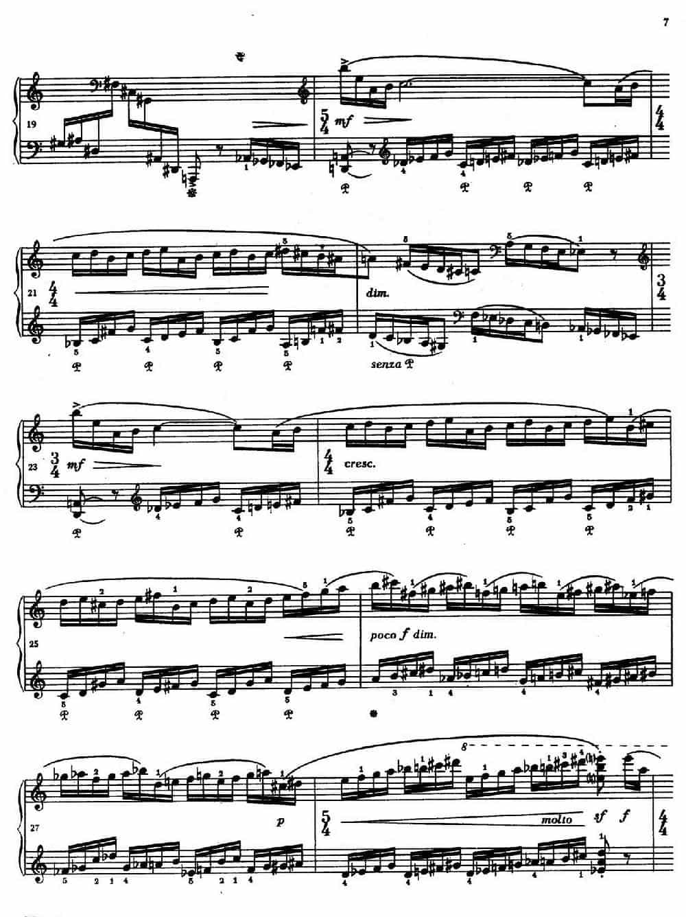 Two Studies（2首练习曲 1. 快板） 钢琴乐谱_第3张