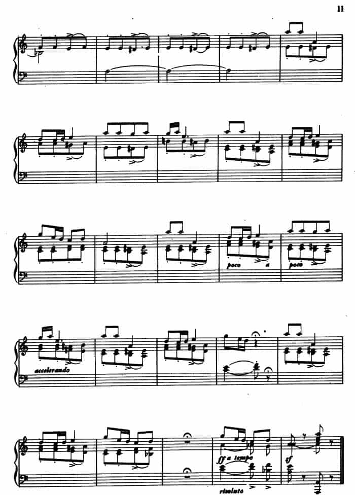 8首民歌短曲:8.信天游 钢琴乐谱_第2张