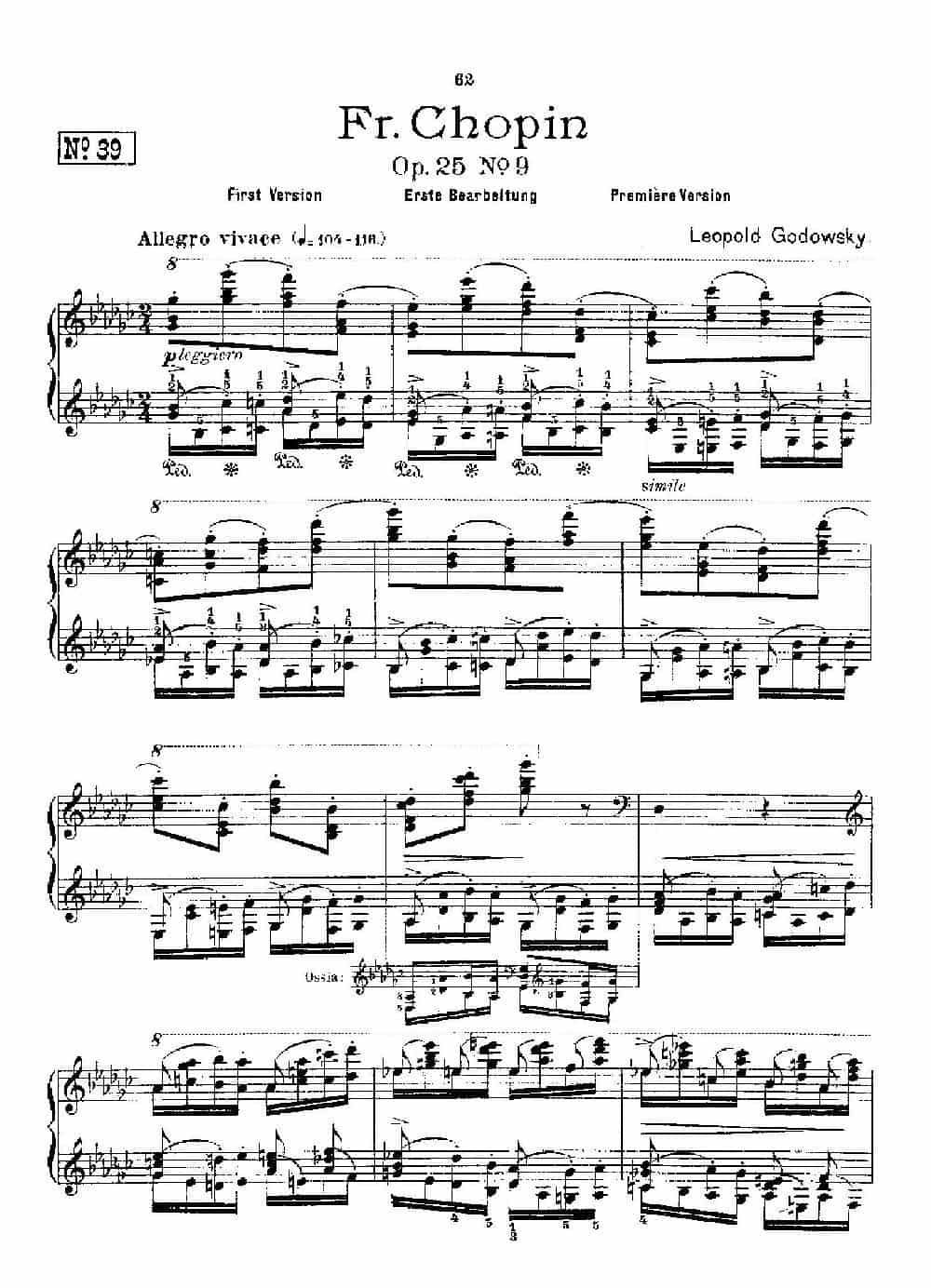53首以肖邦练习曲为素材而作的练习曲（No.39） 钢琴乐谱_第1张