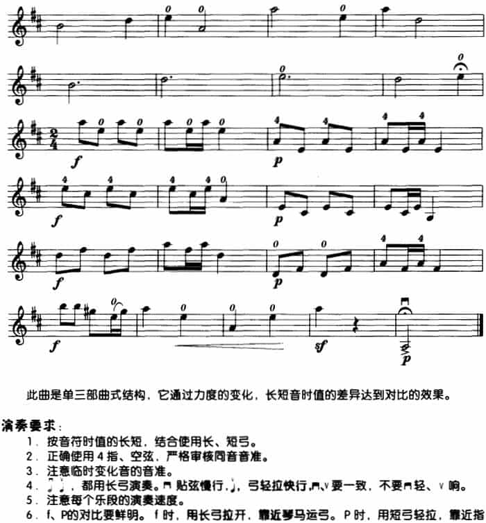 对比 提琴乐谱_第2张