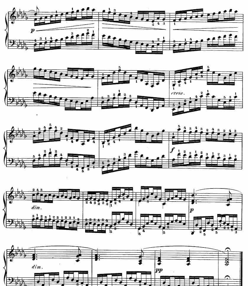 车尔尼《钢琴手指灵巧初步练习曲》之18 钢琴乐谱_第2张